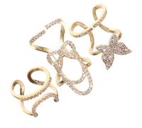 WRITWAA Bagues d'Ongles en Zirconium Lot de 3 Pièces Amovibles pour Nail Art Confortable et Sécurisé à Porter au Quotidien