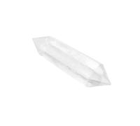 WRITWAA Baguette de Cristal Fluorite Naturelle Pierre Quartz Clair pour Énergétique Décoration Unique