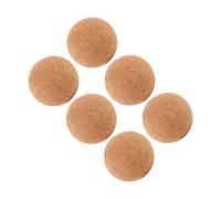 WRITWAA Balle de Liège pour Babyfoot 6pcs Poids Optimisé en Bois, Haute Précision Bruit pour Table de Football à Domicile ou Salle de Loisirs