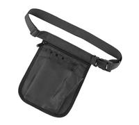 WRITWAA Banane Pour Infirmières Multifonction Ceinture Ajustable Plusieurs Compartiments Matériau Robuste Noir Usage Professionnel Hôpital Maison De Retraite Assistants De Santé