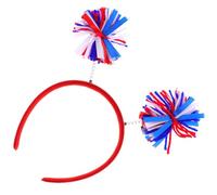 WRITWAA Bandeau Cheveux aux Trois Couleurs Rouge Blanc Bleu, Accessoire Coiffure Patriotique pour Fête de L'indépendance, Serrage-tête Uni Pièce, Léger et Confortable pour Célébrations