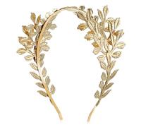 WRITWAA Bandeau de Mariée Doré à Feuilles D'olivier, Coiffe Baroque, Accessoire pour Mariage, Bal de Promo