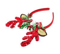 WRITWAA Bandeau De Noël De Renne Accessoire De Cheveux Pour Fête Coiffe De Noël à Thème Bandeau Pour Cosplay Et Jeux De Rôle