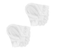 WRITWAA Bandeau Foulard pour Cheveux Femme en Dentelle Blanche 1 Paire Légère Style Champêtre Bandeau Décoratif et Polyvalent pour Mariage Fête et Tenue Bohème