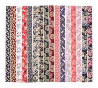 WRITWAA Bandes de Tissu en Coton Imprimé pour Patchwork, 36 Pièces de 6,25 X 100 Cm, Assortiment de Tissus Décoratifs pour Quilting, Couture DIY et Projets Artisanaux