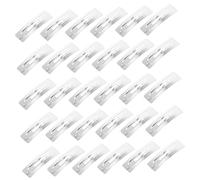 WRITWAA Barrettes à Cheveux Rectangulaires Clip à Pression 100 Pièces 7 Cm Fer Robuste Pour Femmes Diy Accessoires Coiffure Faits Main