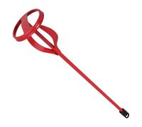WRITWAA Bâton Mélangeur en Acier Rouge pour Peinture et Enduit, Surface Lisse, Facile à Nettoyer, pour Matériaux de Construction et Projets de Rénovation