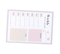 WRITWAA Bloc Note Multifonction avec Planning Hebdomadaire Détachable Organiseur de Tâches pour Bureau Étudiants et Maison Prise de Notes Pratique et Planification Quotidienne