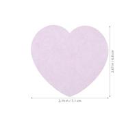 WRITWAA Bloc-notes Autocollants en Papier de Cœur Violet, Notes Adhésives Repositionnables pour Bureau et École, Blocs pour Rappels Colorés et Messages