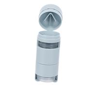 WRITWAA Boîte 1 Pièce Pilulier Portatif Dose Comprimés Cas Petits Contenants Tablette Coupeur Trieur Conteneur Séparateur Bleu Plastique Couleur