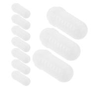 WRITWAA Boîte à Appâts et Ventilation Optimale 10 Pièces en Plastique Blanc de Pêche Couvercle Sécurisé pour Crabe et Crevette en Pêche en Plein Air