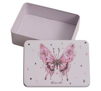 WRITWAA Boîte à Biscuits Métallique Petite Décorative Avec Motif Boîte De Rangement Portable Fer Pour Bonbons Biscuits Et Organisation De Bureau