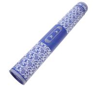 WRITWAA Boîte à peinture en porcelaine bleue et blanche Dessins artisanat Cas extensible développer support de durable tube de stockage d'oeuvres d'art tube d'affiche Papier
