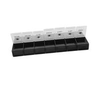 WRITWAA Boîte à Portable Hebdomadaire 14 Compartiments Organisateur de Étui Étanche pour Voyage Trousse à Rappel de Prise Quotidienne pour Seniors