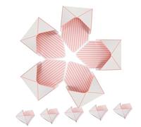 WRITWAA Boîte De 10 Pièces Boîte- D'emballage De Fleurs Petit Enveloppes De Fleurs Pour Élégant Faux Floral Support D'emballage De Fleurs Caisses à Fleurs Rose Papier