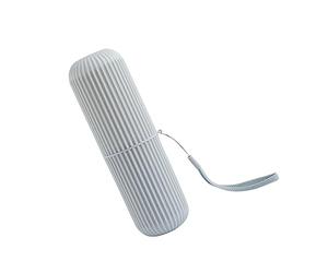 WRITWAA Boîte De Rangement Brosse à Dents Portable Gris pour Voyage Tasse Multifonction Odontologique Organisateur Compact Et Pratique pour Dentifrice Et Accessoires