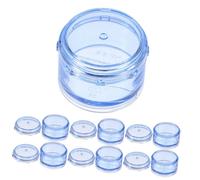 WRITWAA Boîte De Rangement Cylindrique Portable Plastique Pour Médicaments Compartiments Hebdomadaires s Bleu