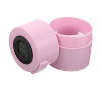 WRITWAA Boîte de Rangement Hermétique pour Colle à Cils avec Thermomètre Intégré Distributeur à Pression Précis Protection Fraîcheur et Contrôle Humidité pour Extensions de Cils Compact et