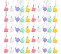 WRITWAA Boîte de Rangement pour Dents de Lait Garçon et Filles 50 Pièces Plastique Solide Multi-Couleurs Organisateur Portable Souvenir d'Enfance