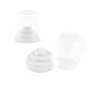 WRITWAA Boîte de Rangement Support de Rangement 48 Trous pour Embouts de Clous en Abs Blanc Organiseur Pratique pour Usage Professionnel et Domestique pour Manucure et Pédicure