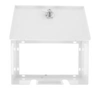 WRITWAA Boîte de Verrouillage Étanche Blanche en Fer, Résistante aux Chocs, Rectangulaire 2-gang de 2,8 Pouces de Profondeur, pour Interrupteurs Muraux et Prises sur Balcon ou Espaces