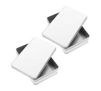 WRITWAA Boîte en Fer Blanc pour Sublimation Petite Boîte à Biscuits Rectangulaire Porte-Bonbons Compacte pour Emballage Présents Mariage Anniversaire