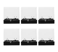 WRITWAA Boîtes Transparentes pour Minéraux Lot de 6 Compartiments pour Organiser Petits Objets et Collections