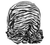 WRITWAA Bonnet de bonnet de nuit chapeau femme bonnet de couchage casquettes pour femmes étanche Dormir doublé bonnet de nuit femmes casquette de cheveux endormie polyester Noir