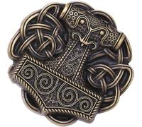 WRITWAA Boucle de Ceinture Homme Rétro en Alliage Solide Taille Standard Style Vintage Viking Motifs Celtiques Accessoire de Costume pour Ceinture Jean et Pantalon Usage Quotidien et