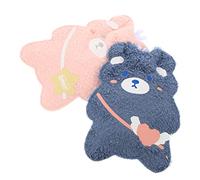 WRITWAA Bouillottes d'Ourson 2Pcs Chauffe-Mains Portable Paquet d'Eau Chaude Réutilisable Accessoire d'Hiver pour École et Bureau Chauffe-Mains Dessin pour Garçon et Filles et Femmes
