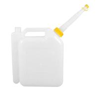 WRITWAA Bouteille Doseuse D'huile Blanche 4l avec Tube Anti-Fuite pour Mélange Précis Adaptée aux Tronçonneuses et Tondeuses à Gazon
