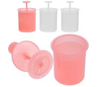 WRITWAA Bouteille Moussante pour Visage 4pcs Poignée Antidérapante en Pp, Outil de Soin Visage Portable pour Nettoyage en Profondeur, pour Voyage