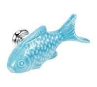 WRITWAA Bouton de Meuble en Céramique Forme Poisson, Facile à Installer et Utiliser, Design Simple et Généreux, pour Tiroirs et Armoires Cuisine la Maison