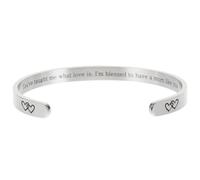 WRITWAA Bracelet Inspirant Pour Fête Mères Élégant à Messages Personnalisés Pour