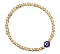 WRITWAA Bracelet Oeil Du Diable Bijoux Pour Femmes Bracelets Mauvais Oeil or Bracelet Mauvais Oeil Bracelets De Cheville Larme Collier Mauvais Oeil Cerceaux Étalon Œil Perles De Cuivre