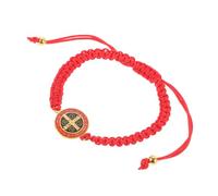 WRITWAA Bracelet Tressé Saint Benoît Réglable pour Femmes Hommes et Adolescents Religieux Catholique Fait Main Protection Spirituelle Chrétien