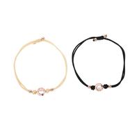 WRITWAA Bracelets pour Couples Tressés Ajustables avec Vibration Tactile Bracelets pour Relation Longue Distance pour Petite Amie et