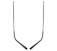 WRITWAA Branches de Rechange pour Lunettes en Métal Noir Jambe de Lunettes Métallique Accessoire de Remplacement pour Réparation de Monture Usage Quotidien Compatible et Solaire