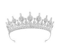 WRITWAA Bridal Crystal Tiara Headband Elegant Rhinestone Crown For Women Hair Accessory For Weddings And Special Occasions