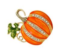 WRITWAA Broche Citrouille Vintage En Émail Brillant, Broche Unisexe Légère, Accessoire Mode Halloween Pour Pulls, Cardigans Et Vestes Taille Moyenne