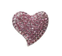 WRITWAA Broche Cœur Cristal Décorative Épingle à Corsage Délicate et Chic Accessoire Mode pour Femmes et Cadeaux Fête des Mères
