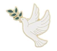 WRITWAA Broche de Paix avec Rameau Olivier Épingle Élégante pour Chapeaux Vêtements et Sacs Accessoire Polyvalent et Cadeau