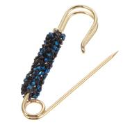 WRITWAA Broche Décorative Noire et Dorée pour Femme - Épingle Petite Taille - Pince pour Pull Manteau et Robe - Accessoire Mode pour Fixation et Ajustement du Vêtement