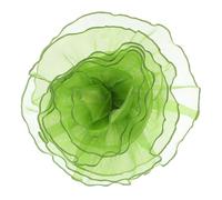 WRITWAA Broche Fleur Organza Extra Large Épingle pour Vêtements Accessoire de Mariage et Fête Couleur Verte Design Éblouissant et Adaptable