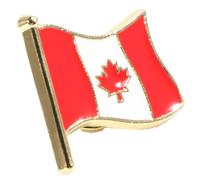 WRITWAA Broche Forme Drapeau National Canada Épingle à Vêtements Décorative Résistante Accessoire Mode pour Garçon Fille et Adultes Festivals et