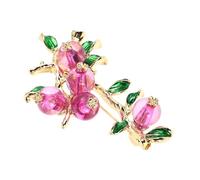 WRITWAA Broche Kaki Fantaisie Femme En Alliage De Zinc Coloris Violet Transparent, Épingle De Sûreté Mode Pour Blazer, Accessoire Vestimentaire Automnal Design Artistique Et Originale