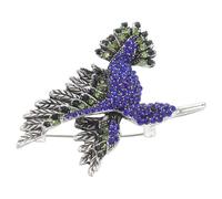 WRITWAA Broche Oiseau Cristal Broche de Col Bijou Animalier Unique pour Accessoire