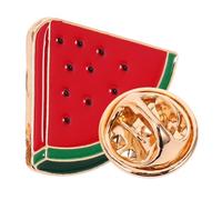 WRITWAA Broche Pastèque en Alliage Zinc Colorée, Pince à Revers Fruitée pour Femme, Épingle à Châle Originale, Accessoire Bijou Mode Casual, Présent pour Vêtement