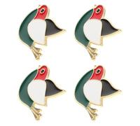 WRITWAA Broches Drapeau Palestinien en Émail 4 Pièces, Accessoires de Mode pour Événements Patriotiques et Réunions Familiales