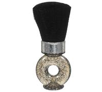 WRITWAA Brosse à Cheveux Cassée en Fibre et Plastique pour Nettoyage de Poussière, Brosse à Raser de Salon de Coiffure Noire, Outil Finement Travaillé pour Barbier